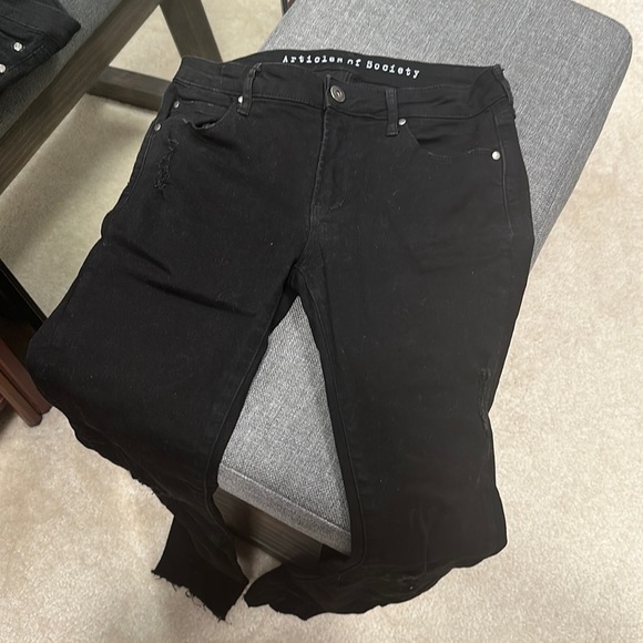 Black distressed skinny - Picture 2 of 5